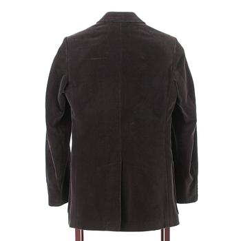 YVES SAINT LAURENT, a grey velvet jacket, 1970s.