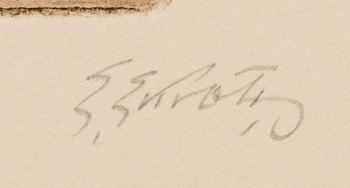 ERIK EKROTH, 10 st, etsningar, signerade.