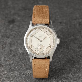 Patek Philippe & Co, "565 Steel", "Sector Dial", ca 1943.