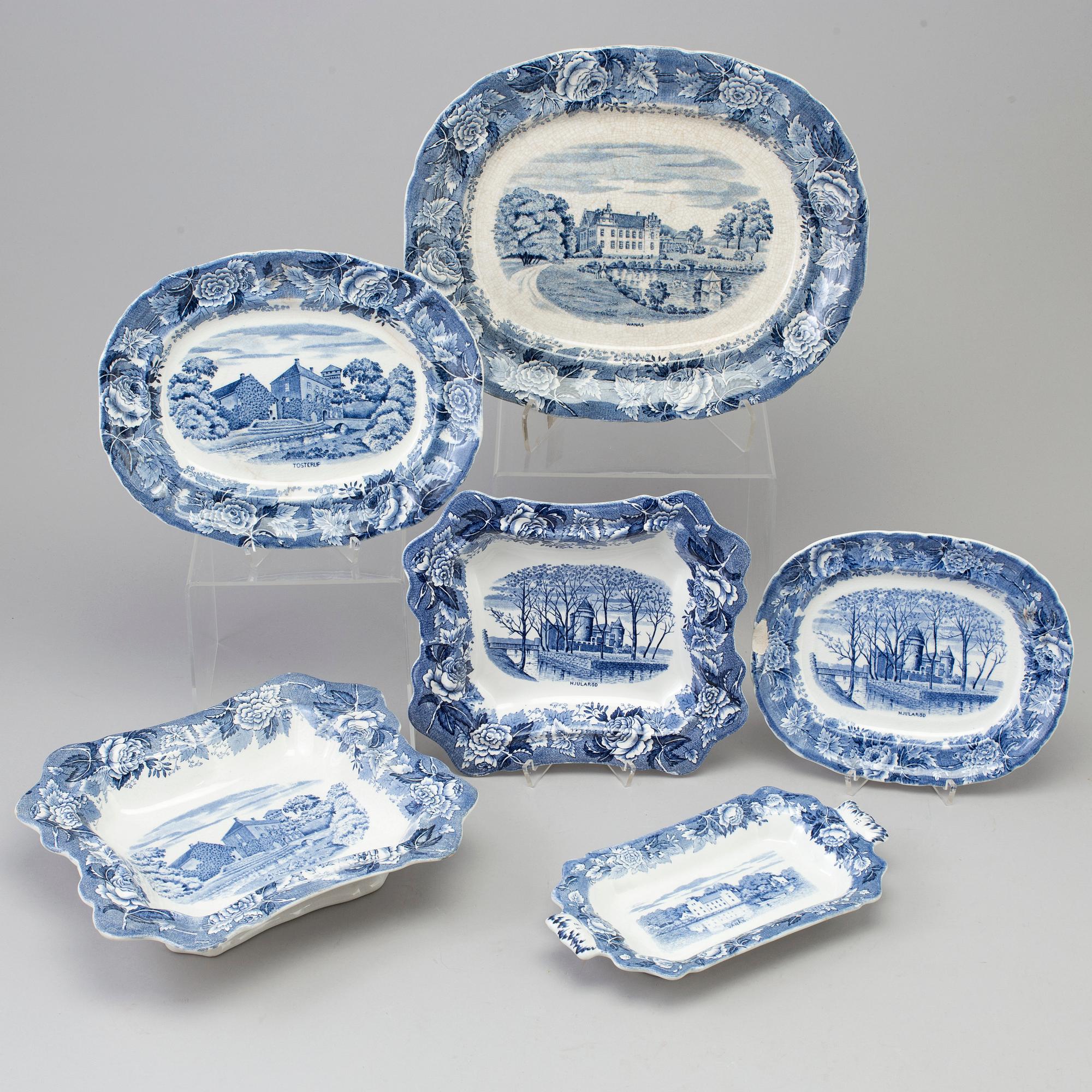 MATSERVIS, flintgods, 140 delar, "Skåne", Rörstrand, tillverkad mellan 1915-1930.