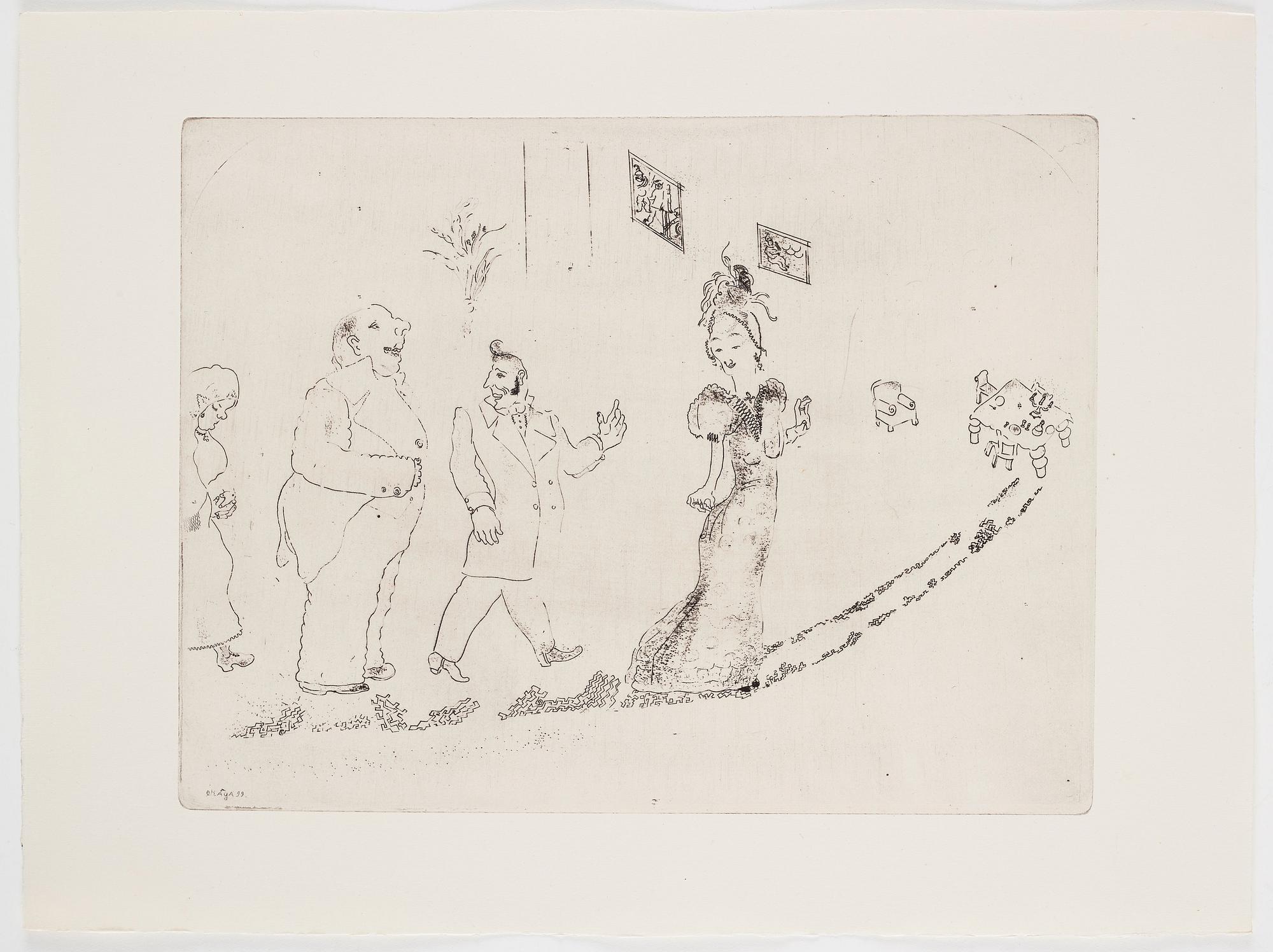 MARC CHAGALL, 71 st etsningar ur upplagan om 285 exemplar på Arches/MBM/J. Perrigot-papper, 1923-1948.