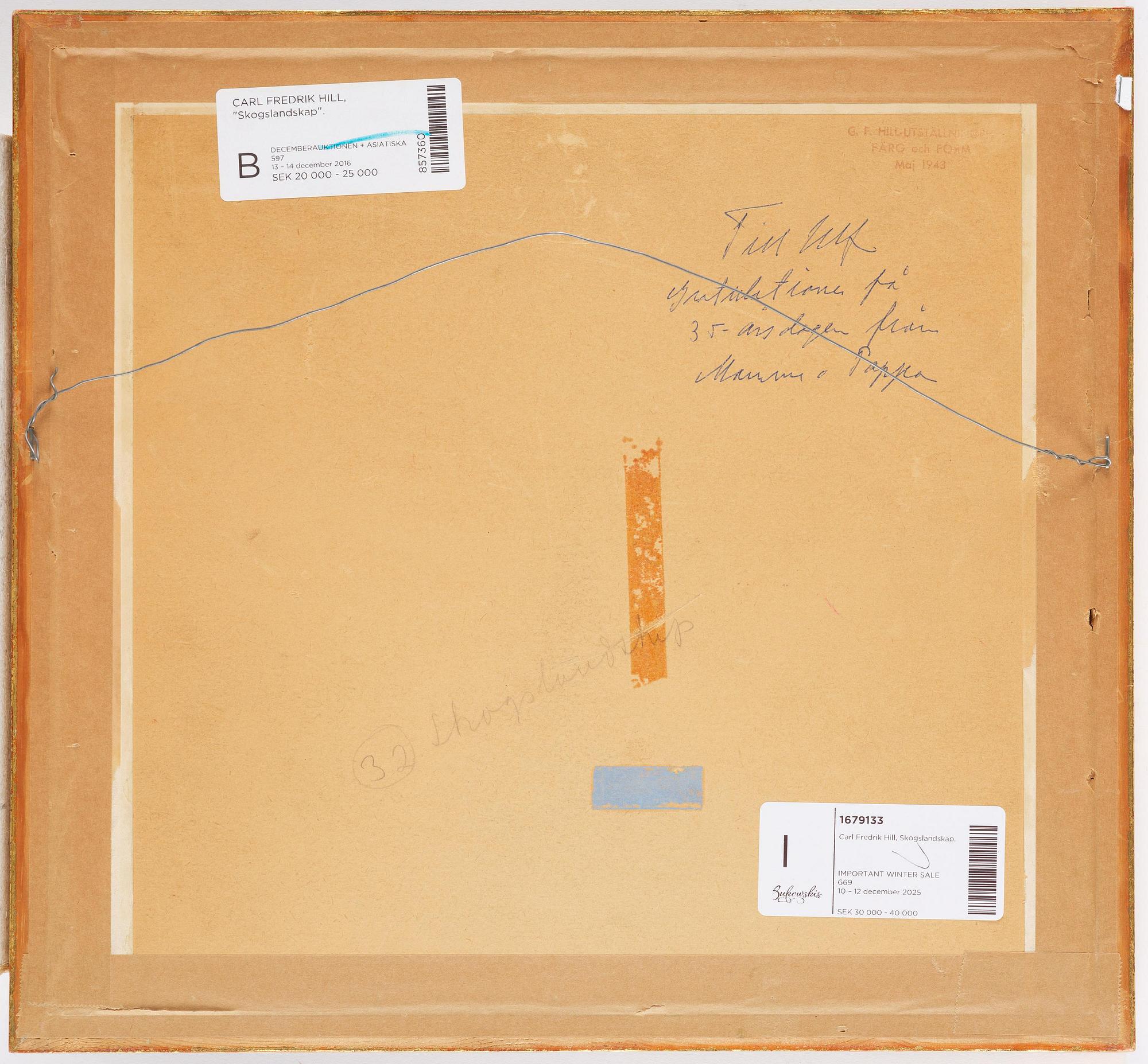 Carl Fredrik Hill, Forest landscape.