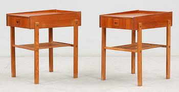 SÄNGBORD, ett par, 1950/60-tal.