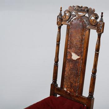 STOLAR, 2+2 st, sk "Crown chairs", barockstil, 1800-talets slut.