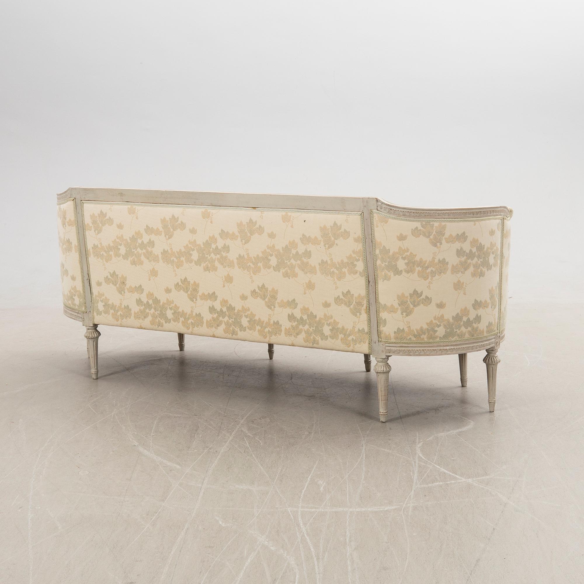Bathtub sofa, late Gustavian style, early 20th century.