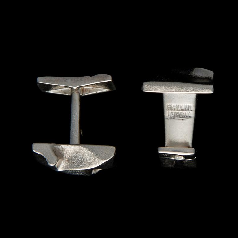 BJÖRN WECKSTRÖM, CUFFLINKS. Altair. Sterling silver, Lapponia 1987.