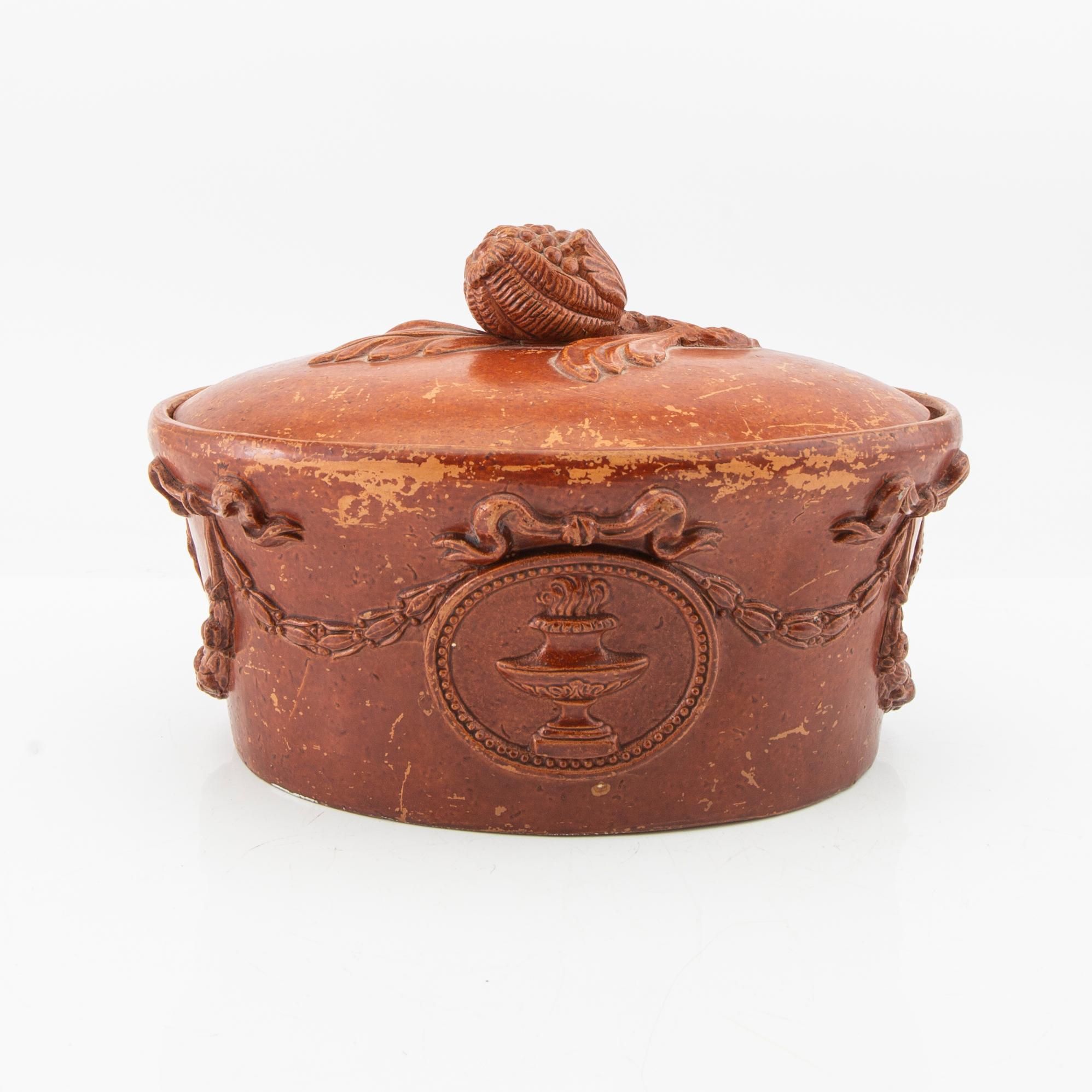 Erik Adolf Fahlström Pâté Terrine Gustavian, second half of the 18th century, signed.