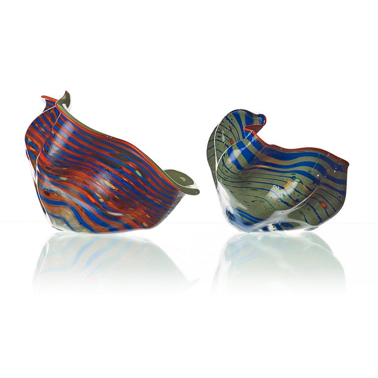 Dale Patrick Chihuly, a 2 pcs glass sculpture, Seattle, USA 1983.