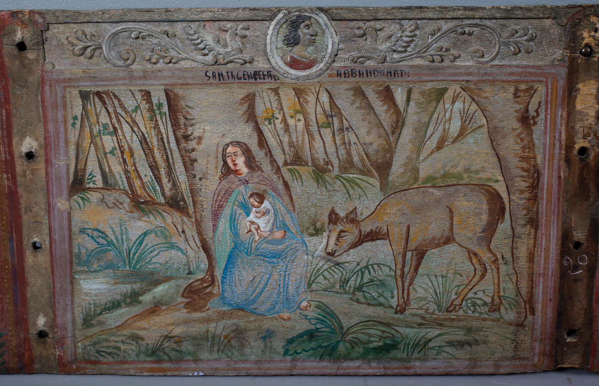 DEKORELEMENT, trä, möjligen Italien, 1700-tal.