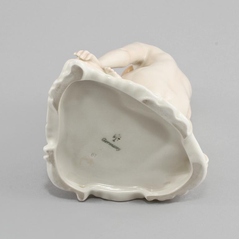 FIGURIN, porslin, Tyskland, otydlig stämpel, 1900-talets första hälft.