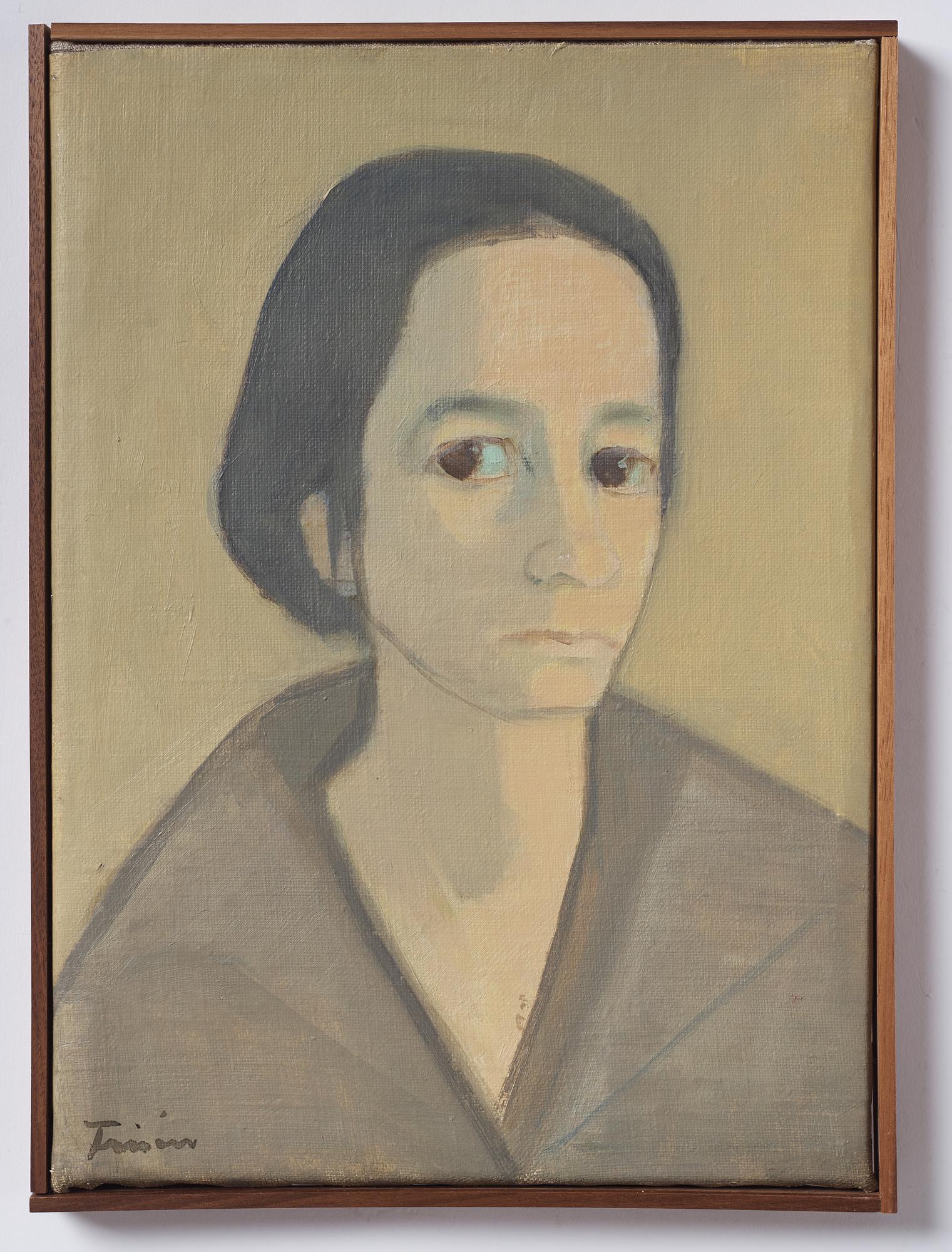 Vera Frisén, oil on relined canvas, signed.