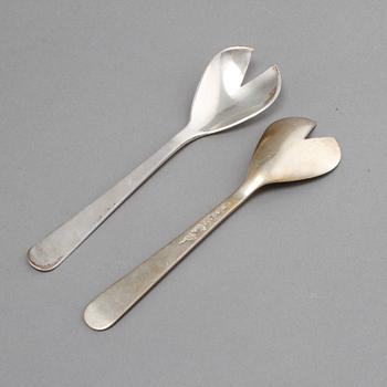 OSTRONBESTICK, 10 st, silver, Wiwen Nilsson, Lund, 1953 - 1963. Vikt 285 g.