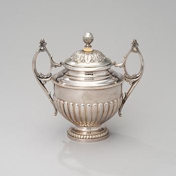 RYSK KAFFESERVIS I FEM DELAR, silver, St:Petersburg ca 1898, okänd guldsmed.