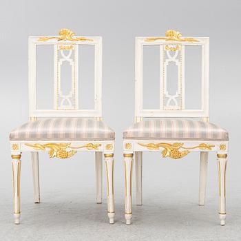 Stolar, ett par, Gustavianska, Lindome, omkring 1800.