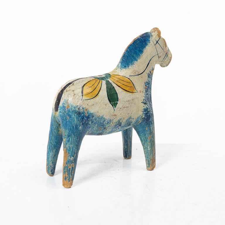 Dalahäst, blåbening, tidigt 1900-tal/1900-talets första hälft.