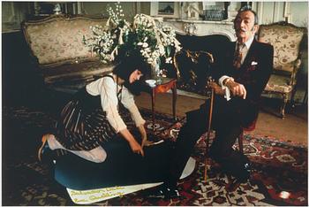 Ewa Rudling, "Joy Nicholson & Salvador Dali, Hotel Meurice, Paris" 1972.