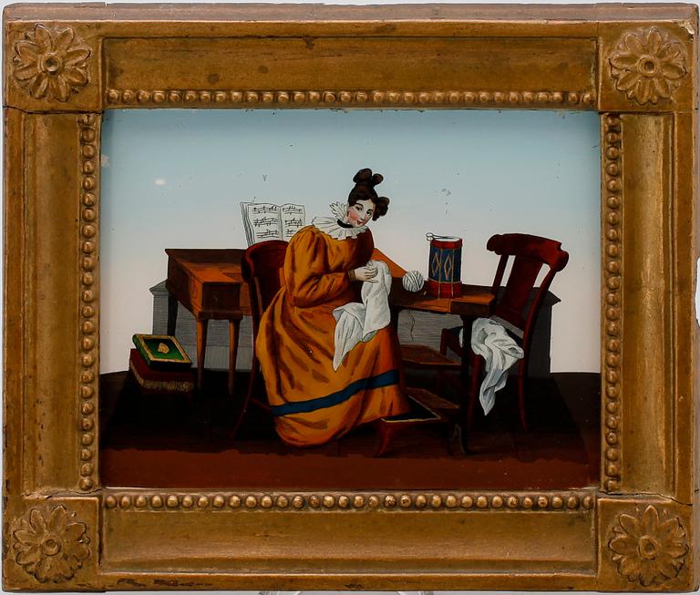 GLASMÅLNING, 1800-tal.
