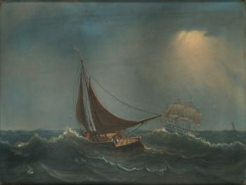 Per Lindhberg, Ships on stormy waters.