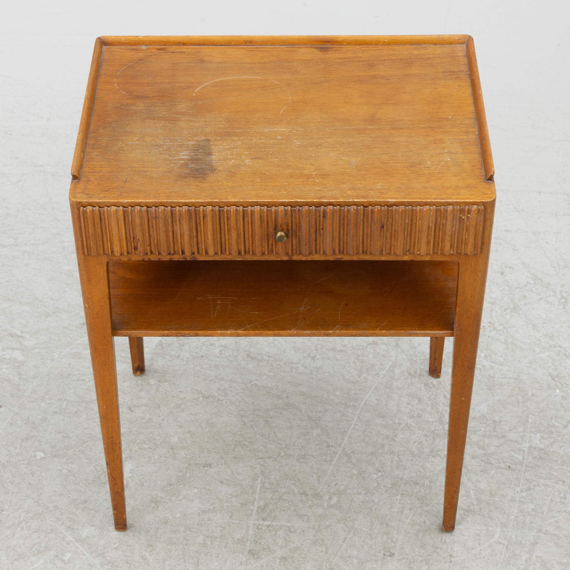 Axel Einar Hjorth, a rare "Anette" bedside table, Nordiska Kompaniet, 1945.