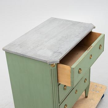 A Gustavian style chest of drawers, early 20th Century.