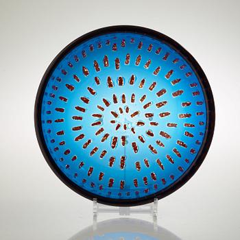 A Sven Palmqvist 'ravenna' glass bowl, Orrefors 1989.