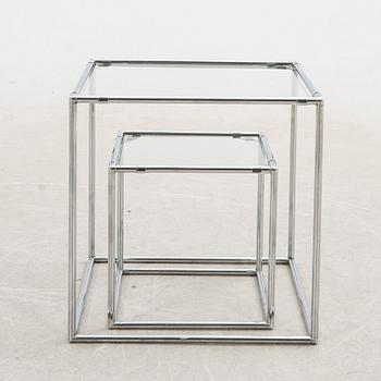 Poul Cadovius, Side table/set of tables 2 pcs "Abstracta" Denmark late 20th century.