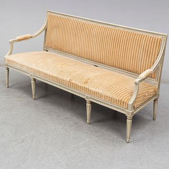 A Swedish Gustavian sofa, late 18th century.