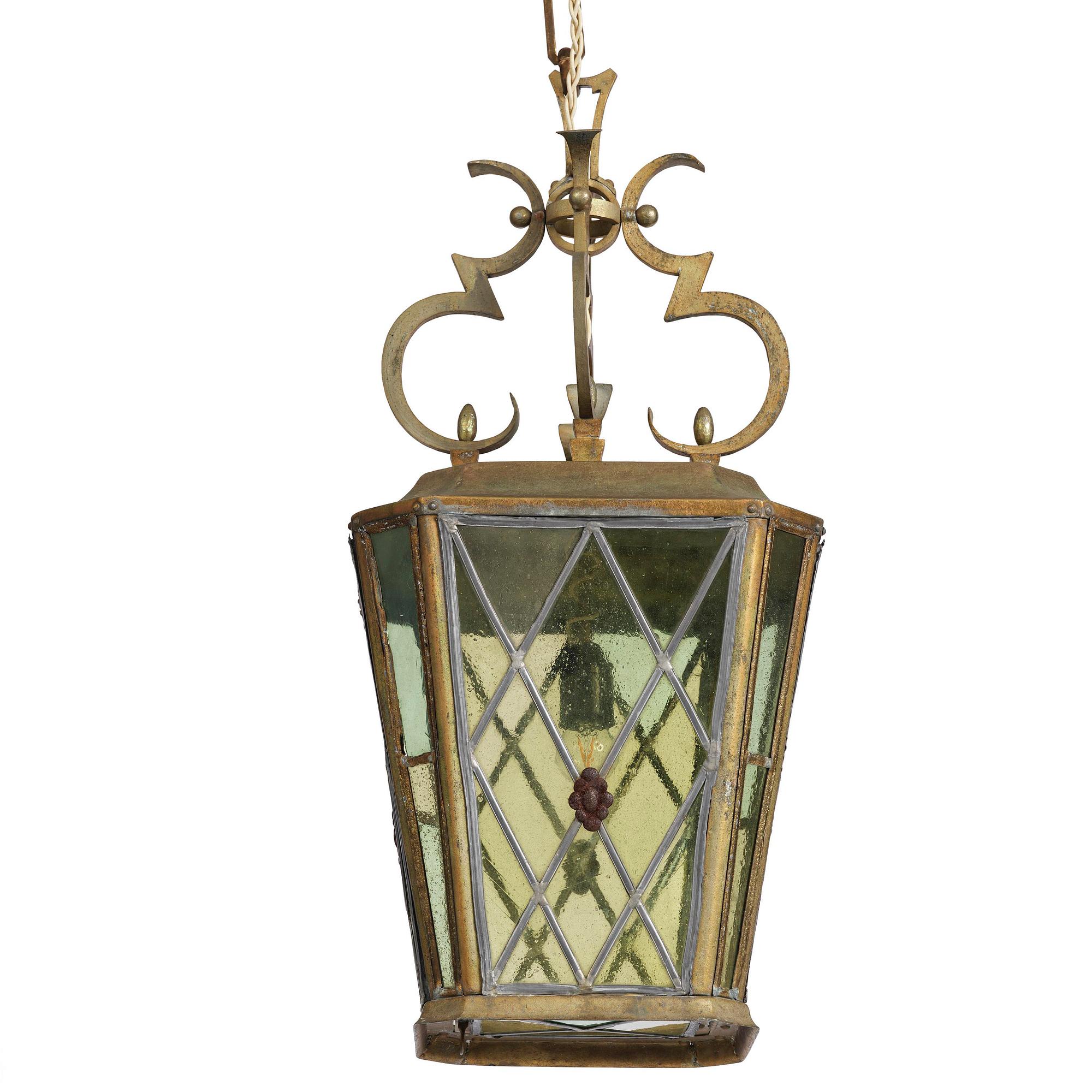 Petrus Forssberg, taklampa, egen ateljé, Stockholm, 1920-tal.