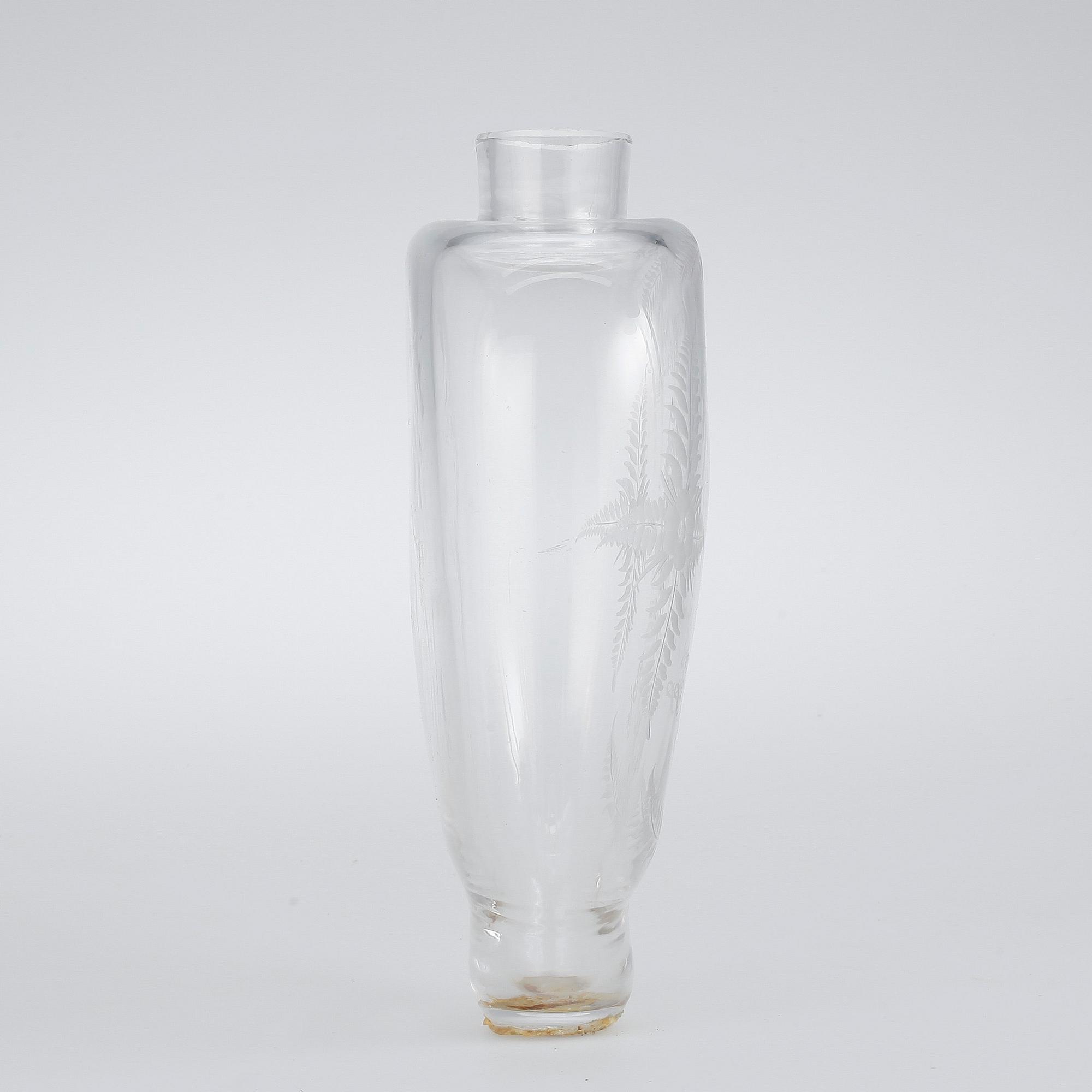 FLASKA, glas, 1800-tal.