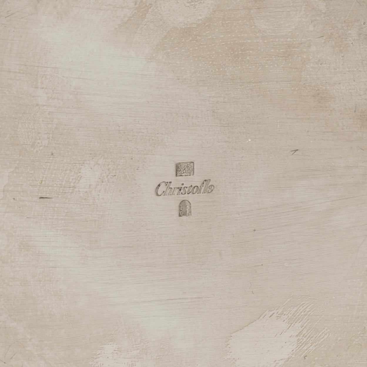 A silver plate wine cooler from Christofle.