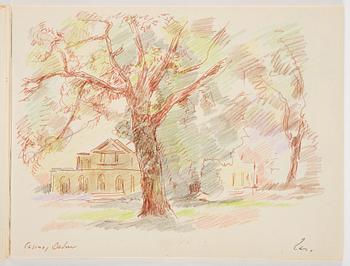 Lotte Laserstein, Skissblock med 22 teckningar varav 7 signerade.