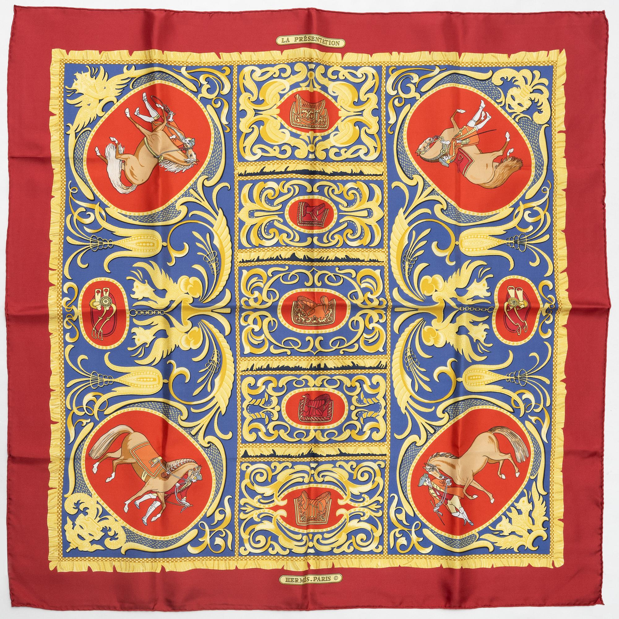Hermès, scarf, "La Présentation".