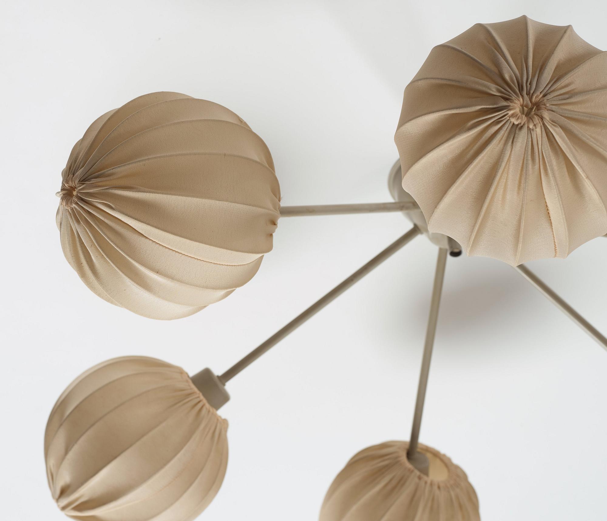 Hans Bergström, tak/vägglampa, modell "139", ateljé Lyktan, Åhus, 1960-tal.