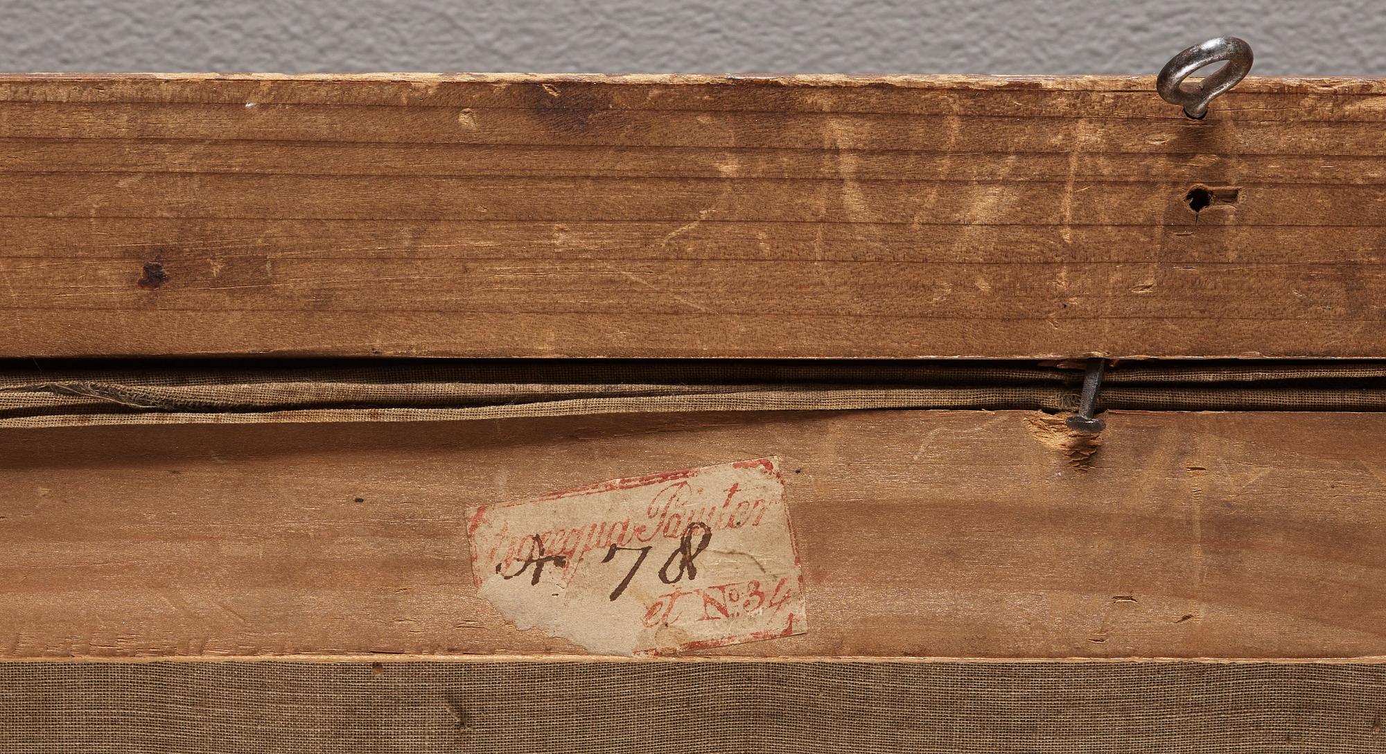 OKÄND KONSTNÄR, målning på duk. Qingdynastin, 1800-tal.