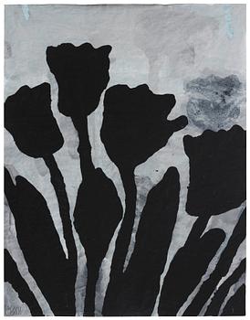 Donald Baechler, "Utan titel (Flowers)".