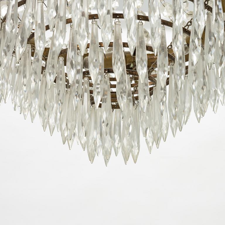 An Empire style chandelier, mid 20th Century.