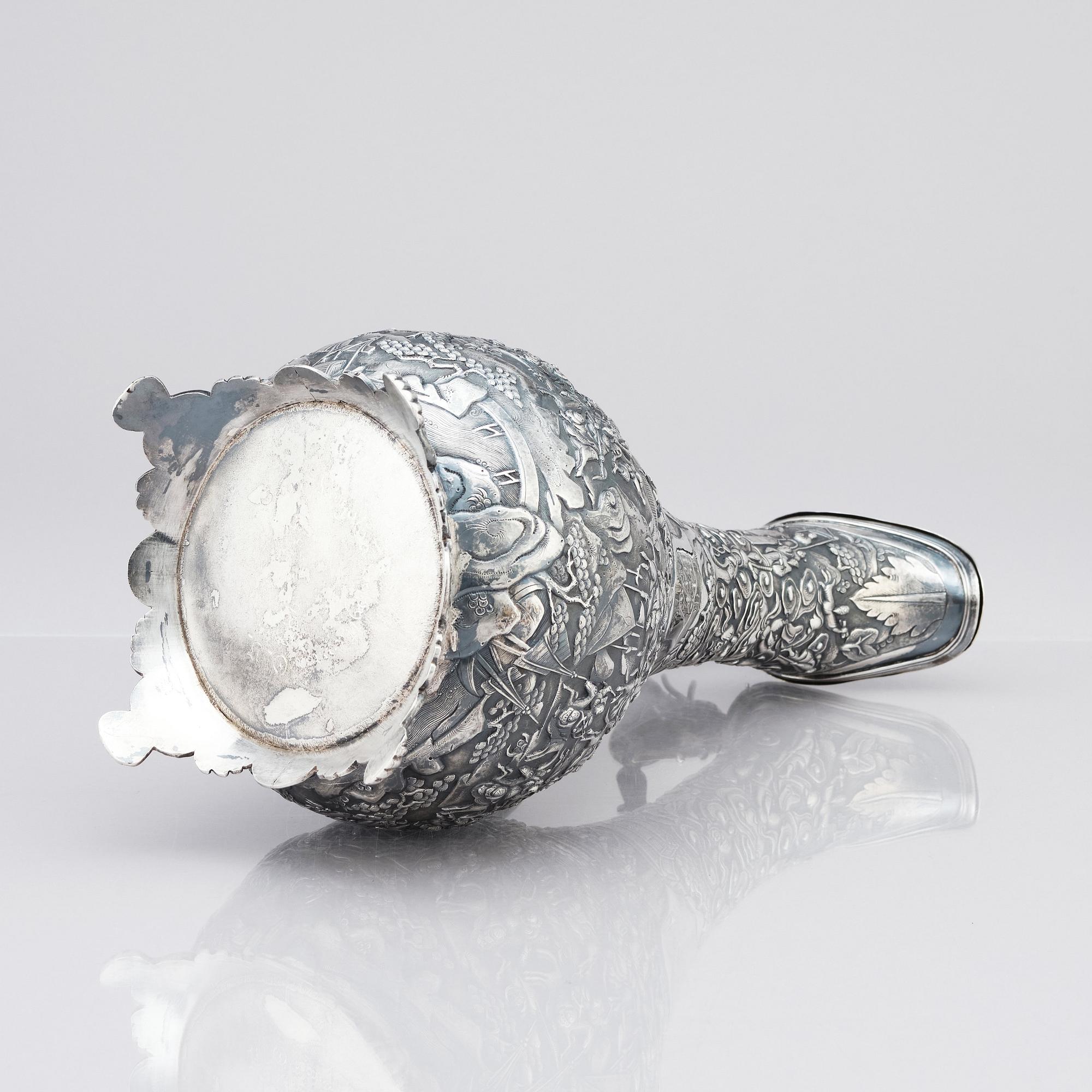 Vinkanna, silver. Qingdynastin, 1800-tal.