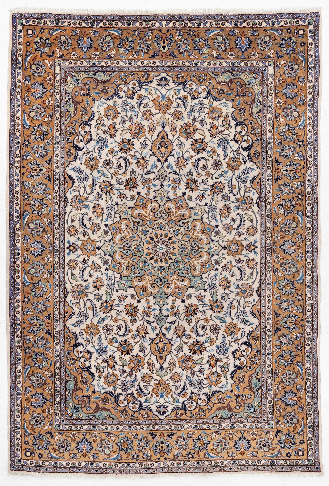 A Najafabad carpet, c. 350 x 237 cm.