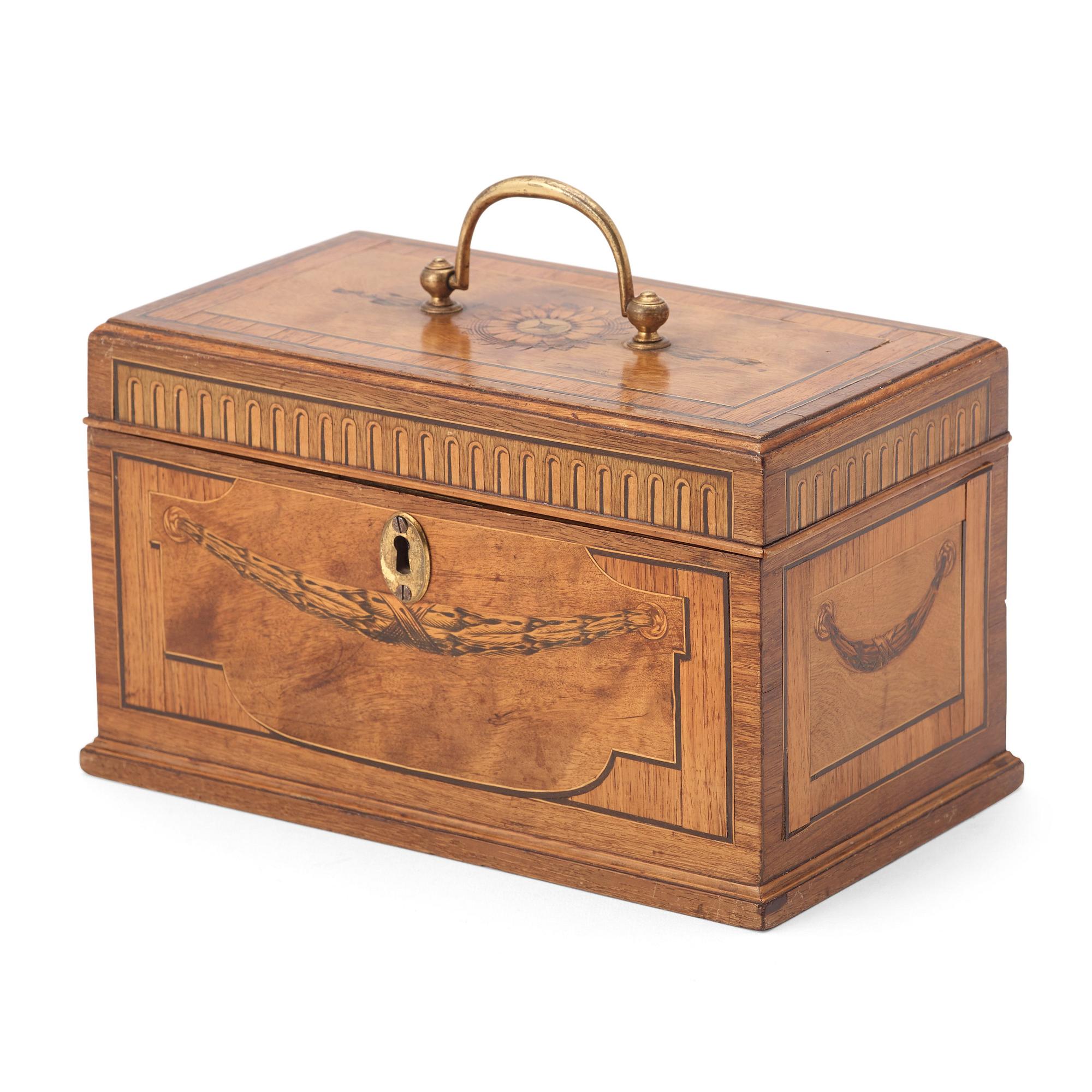 A Gustavian tea caddy by Georg Haupt (master 1770-84), not signed.