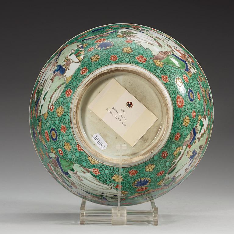 BÅLSKÅL, porslin. Qing dynastin, Kangxi (1662-1722).