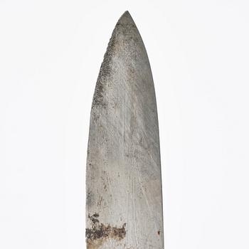 A presumably German baroque agate and silver-moutned letter opener, early 18th century.
