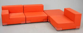 SOFFA, 4 delar, Piero Lissoni,  "Plastics Duo Sofa", Carlo Tamborini, Kartell, 2000-tal.