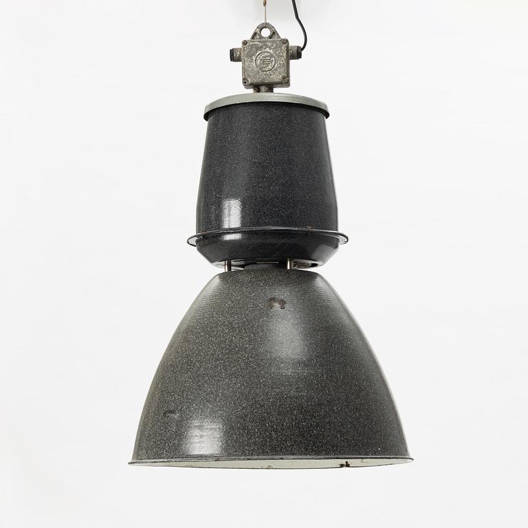 Ceiling lamp, industrial model, second half of the 20th century.