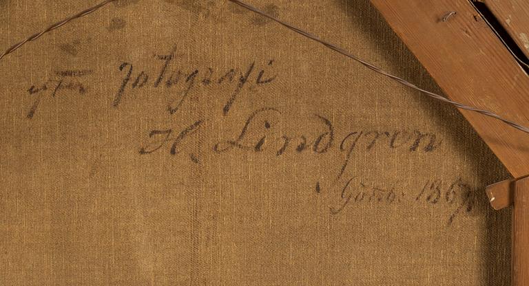 HILDA LINDGREN, a pair. Oil on canvas, signerad and dated 1867.