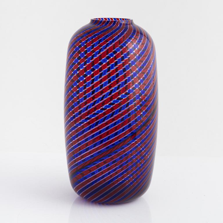 Venini, a glass vase, Murano, Italy, 1989.