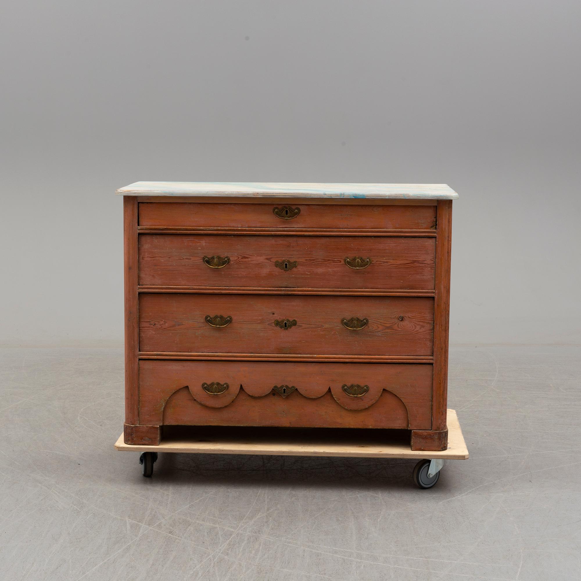 a 19th century chest of drawers.