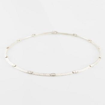 Lapponia, necklace and brooch, sterling silver, Finland 1989.