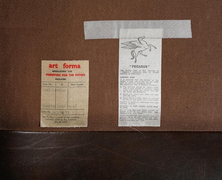 SOFFA, Chesterfieldmodell, England, 1900-talets fjärde kvartal.