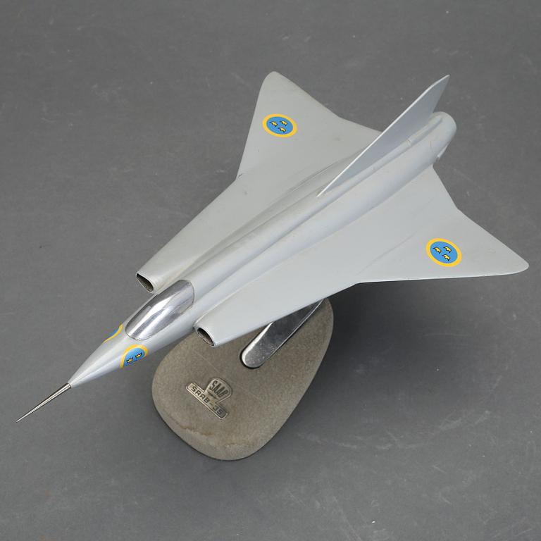 FLYGPLANSMODELL, "Saab 35 Draken", 1900-talets andra hälft.
