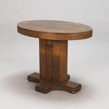 Eliel Saarinen, pöytä ja tuoleja, 4 kpl, Huonekaluliike Mikko Nupponen 1900-luvun alku.